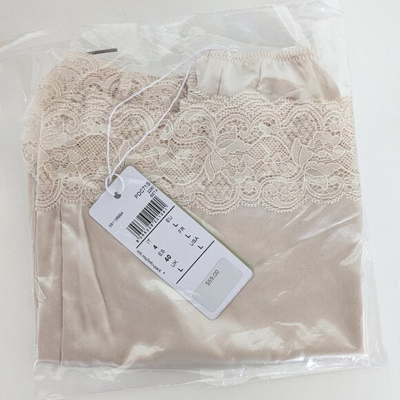 Intimissimi Lace Trim Silk Shorts / Size L - Picture 9 of 10